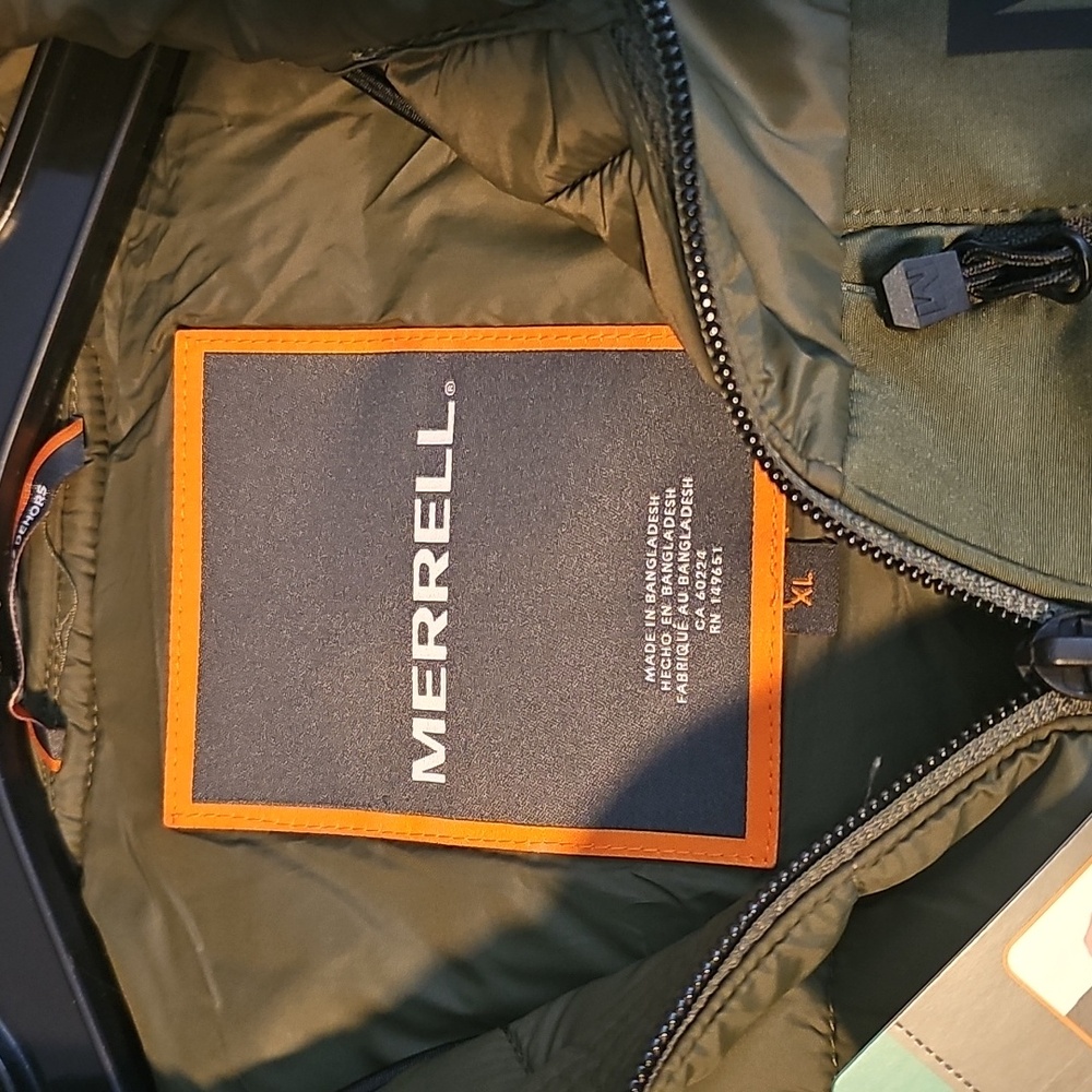 Merrell Olive Hooded Jacket - Picture 3 of 3